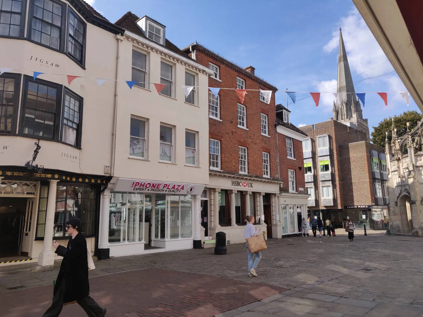 East Street, Chichester, looking towards the Market Cross. The district's claimant count rose to 2,365 in August, and under-25s account for more than half of the year's increase