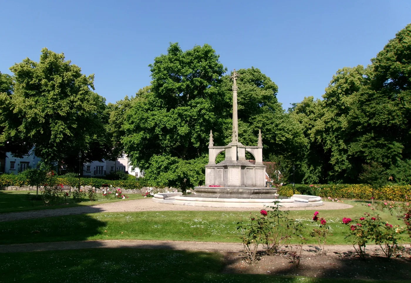 The war memorial in Litten Gardens, where Chichester City Council holds the Remembrance Sunday service
