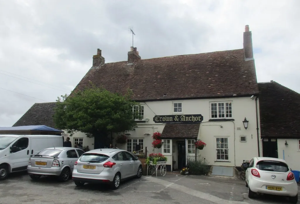 The Crown & Anchor on Dell Quay Road, beside Chichester Harbour