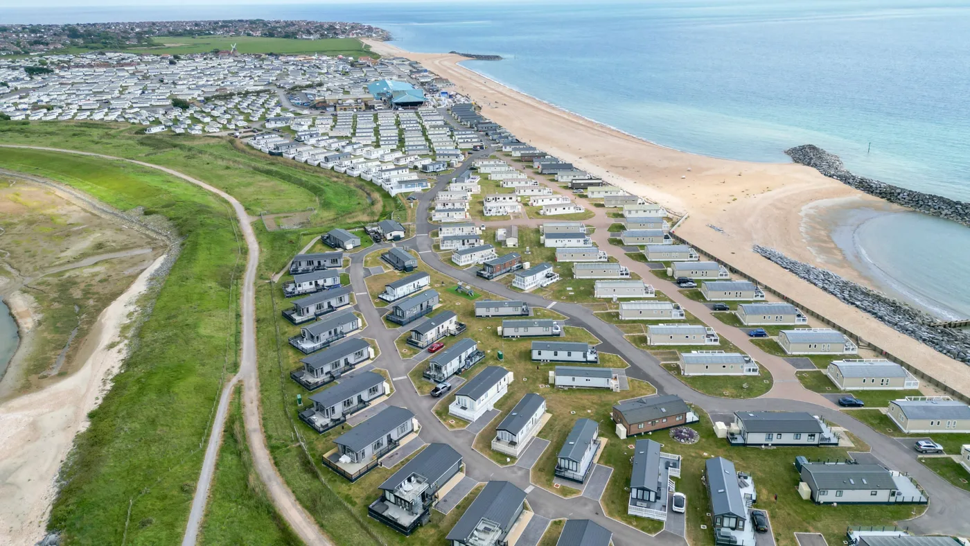 Seal Bay Resort on the Selsey coast from the air, in a photograph Haven issued with its announcement